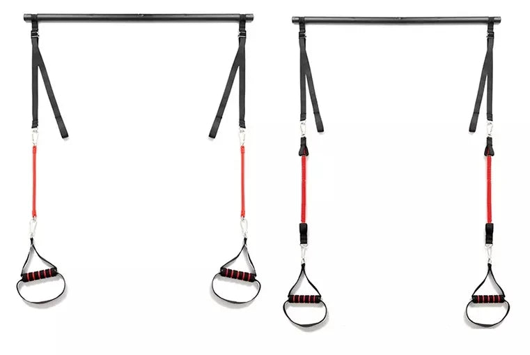 Transform Your Home Workouts with the Versatile Muscle Tension Bar and Resistance Bands - Ultimate Body Workout Fitness Equipment!