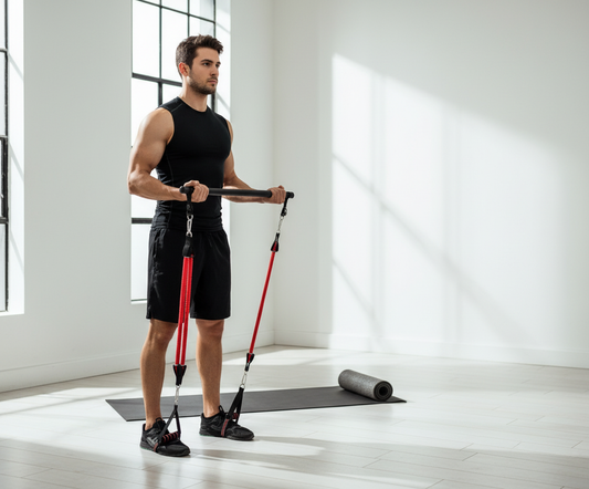 Small-Space Home Workouts: Master Pilates with the Reformer Bar with Resistance Bands