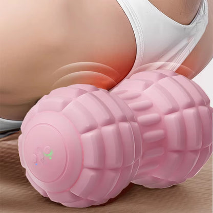 Electric Peanut Ball Deep Tissue Vibration Massage Shoulder, Neck and Waist Muscle Relaxation Silicone Fascia Massage Ball
