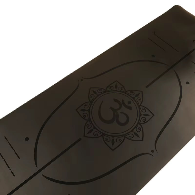‌3Mm Thick Natural Rubber Yoga Mat with PU Surface, Non-Slip & Odorless, Custom Logo for Fitness/Pilates ‌