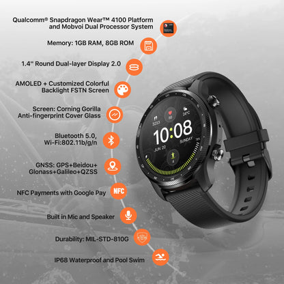 Smart Watch Global Ticwatch Pro 3 GPS Wear OS Google
