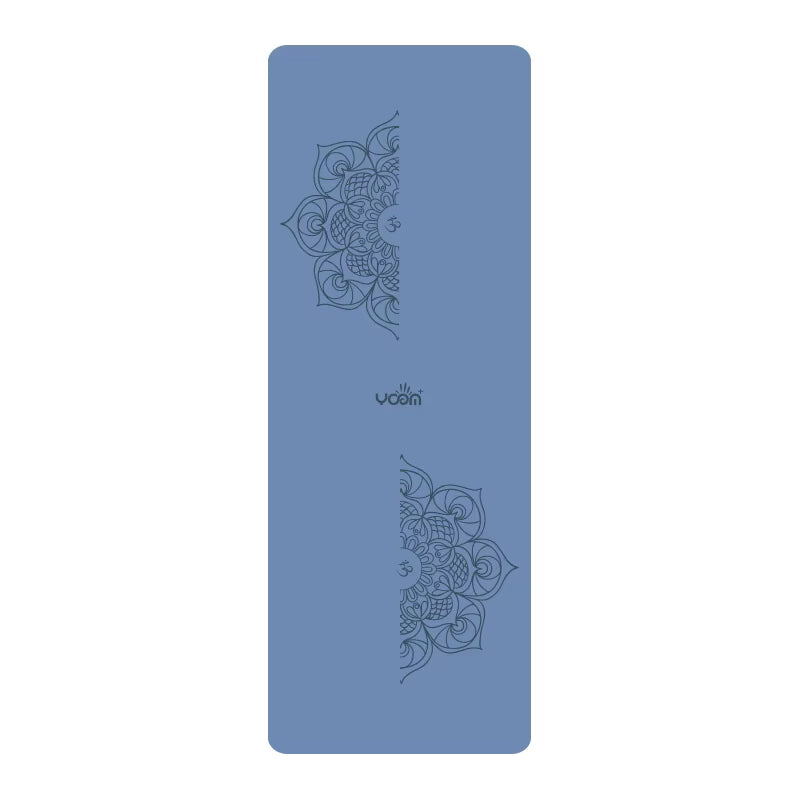 ‌3Mm Thick Natural Rubber Yoga Mat with PU Surface, Non-Slip & Odorless, Custom Logo for Fitness/Pilates ‌