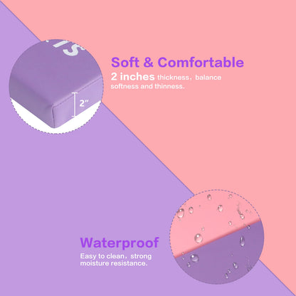 Gymnastics Mat 10'X4'X2" Foldable Tumbling Mats with Carrying Handles Four Fold Thick Exercise Mat for Home Aerobics Stretching Yoga