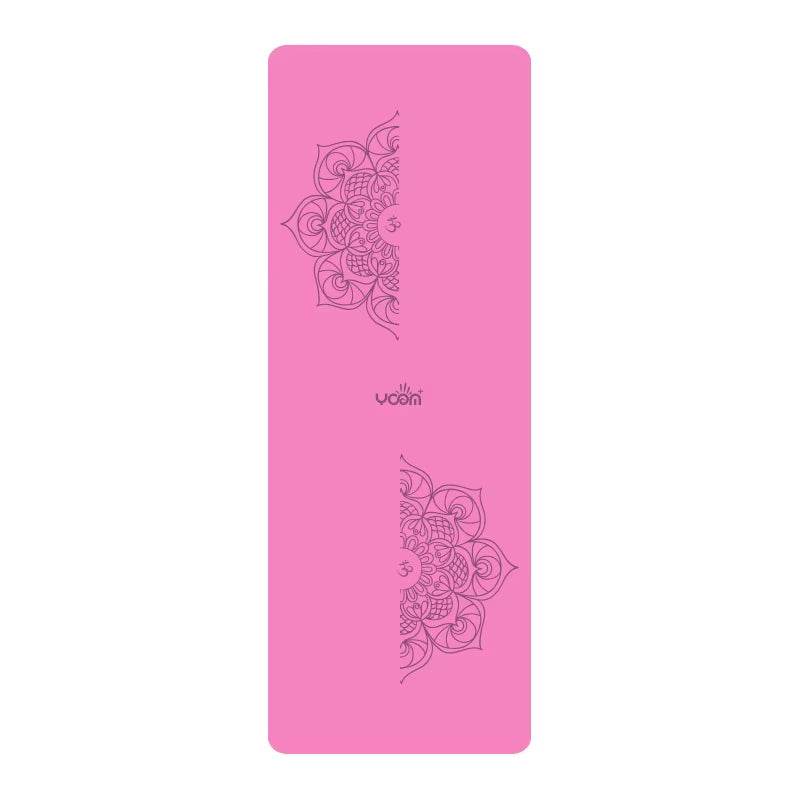 ‌3Mm Thick Natural Rubber Yoga Mat with PU Surface, Non-Slip & Odorless, Custom Logo for Fitness/Pilates ‌
