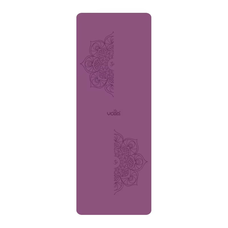 ‌3Mm Thick Natural Rubber Yoga Mat with PU Surface, Non-Slip & Odorless, Custom Logo for Fitness/Pilates ‌