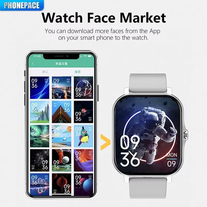 Experience the Future of Fitness with Our Smart Watch: Heart Rate Monitoring, Call Functionality, and Weather Alerts for Active Lifestyles
