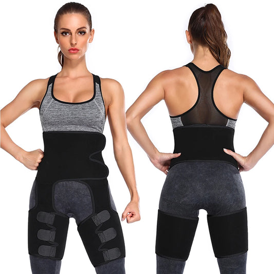1 Piece Neoprene Slim Thigh Trimmer Leg Shapers Slimming Belt Waist Trainer Sweat Shapewear Fat Burning Compress Belt for Women