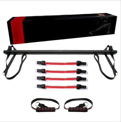 Amazon Hot Sale Workout Multi-Functional Pilates Stick Abdominal Fitness Pilates Pull up Bar with Cloth