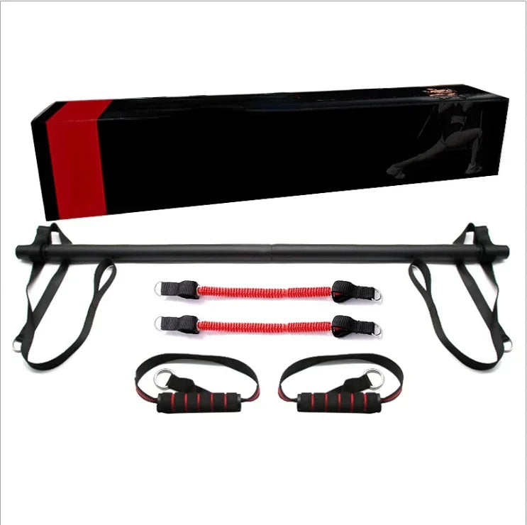 Amazon Hot Sale Workout Multi-Functional Pilates Stick Abdominal Fitness Pilates Pull up Bar with Cloth