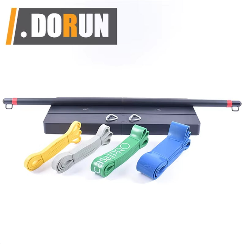 Ultimate Portable Home Gym Kit - Full Body Resistance Band Set with Adjustable Bar and Balance Board for Total Fitness