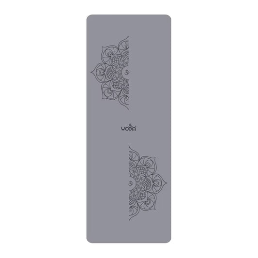 ‌3Mm Thick Natural Rubber Yoga Mat with PU Surface, Non-Slip & Odorless, Custom Logo for Fitness/Pilates ‌