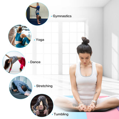 Gymnastics Mat 10'X4'X2" Foldable Tumbling Mats with Carrying Handles Four Fold Thick Exercise Mat for Home Aerobics Stretching Yoga