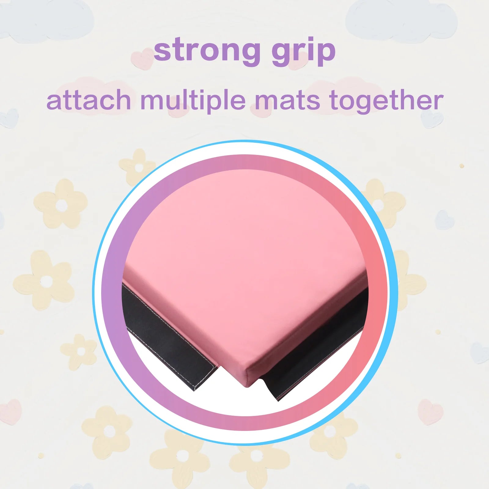 Gymnastics Mat 10'X4'X2" Foldable Tumbling Mats with Carrying Handles Four Fold Thick Exercise Mat for Home Aerobics Stretching Yoga