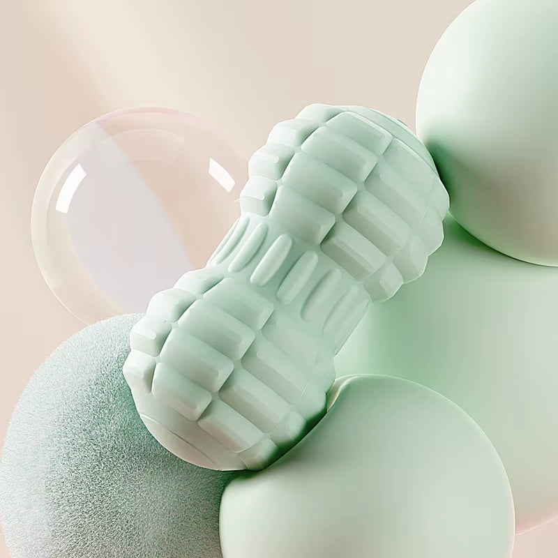 Electric Peanut Ball Deep Tissue Vibration Massage Shoulder, Neck and Waist Muscle Relaxation Silicone Fascia Massage Ball