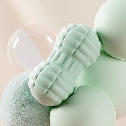 Electric Peanut Ball Deep Tissue Vibration Massage Shoulder, Neck and Waist Muscle Relaxation Silicone Fascia Massage Ball