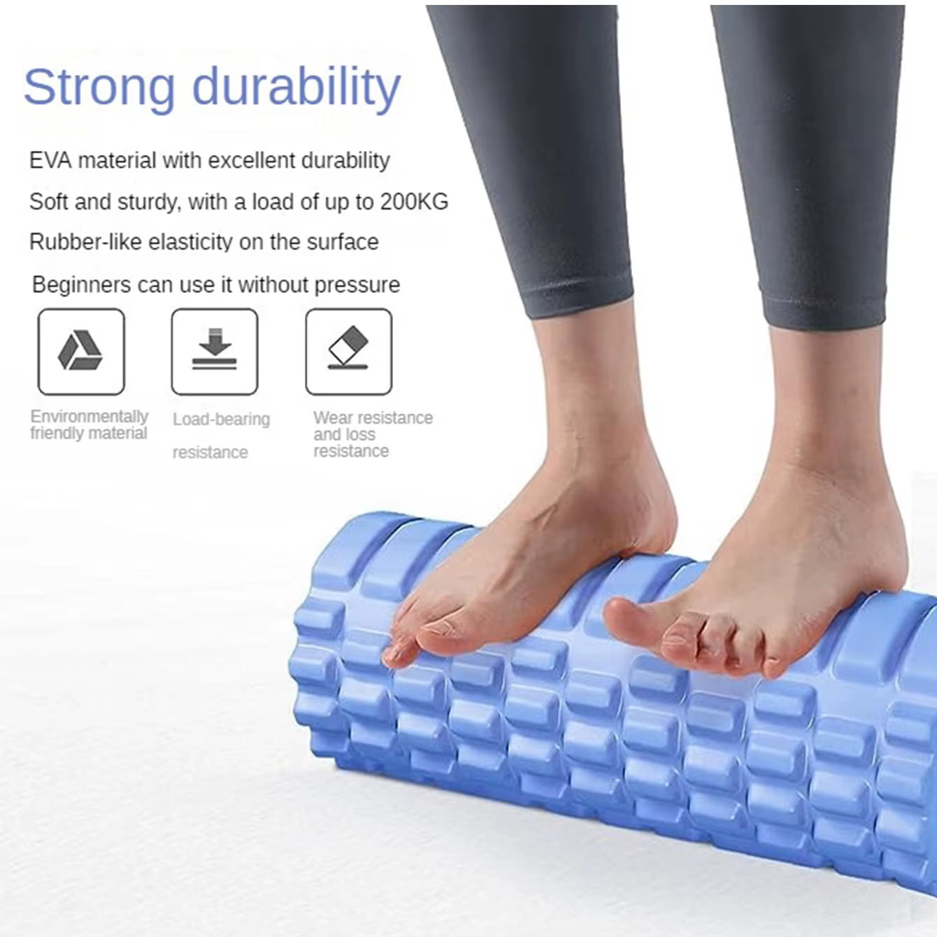 Thin Leg Artifact 33Cm Yoga Column Foam Axis Massage Roller Back Muscle Massagethe Grid Back Training Muscle Relaxation